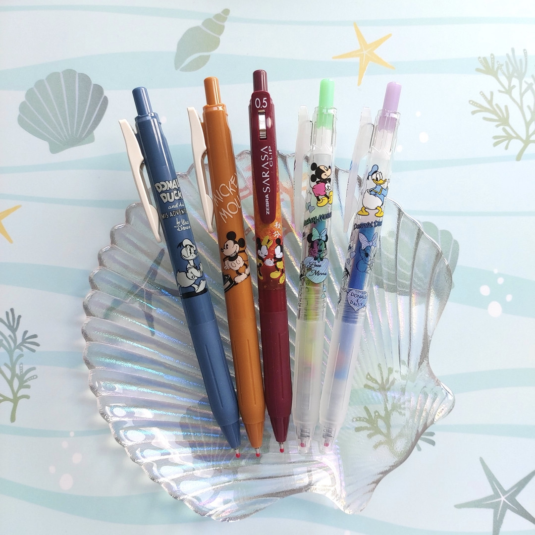 斑马限定迪士尼节气大暑米奇四季套装复古唐老鸭中性笔