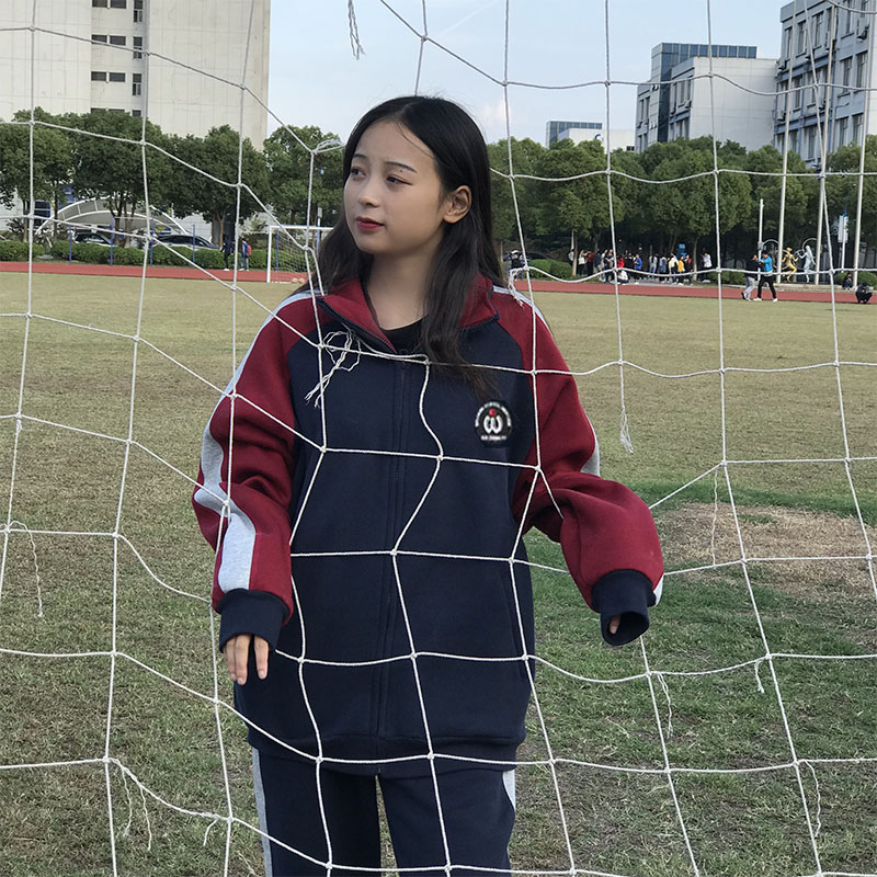 吴江冬季校服初高中冬季校服加绒加厚中学生套装吴江高中冬季校服