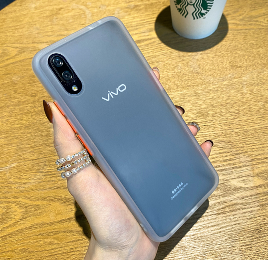 手机vivoy81肤感磨砂简约撞色保护y50保护套手机保护套