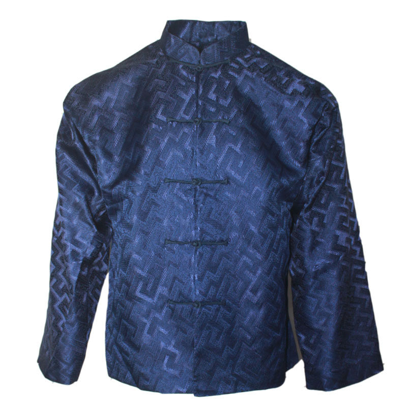 中国国风宽松大码男装短款上衣盘扣唐装马褂唐装