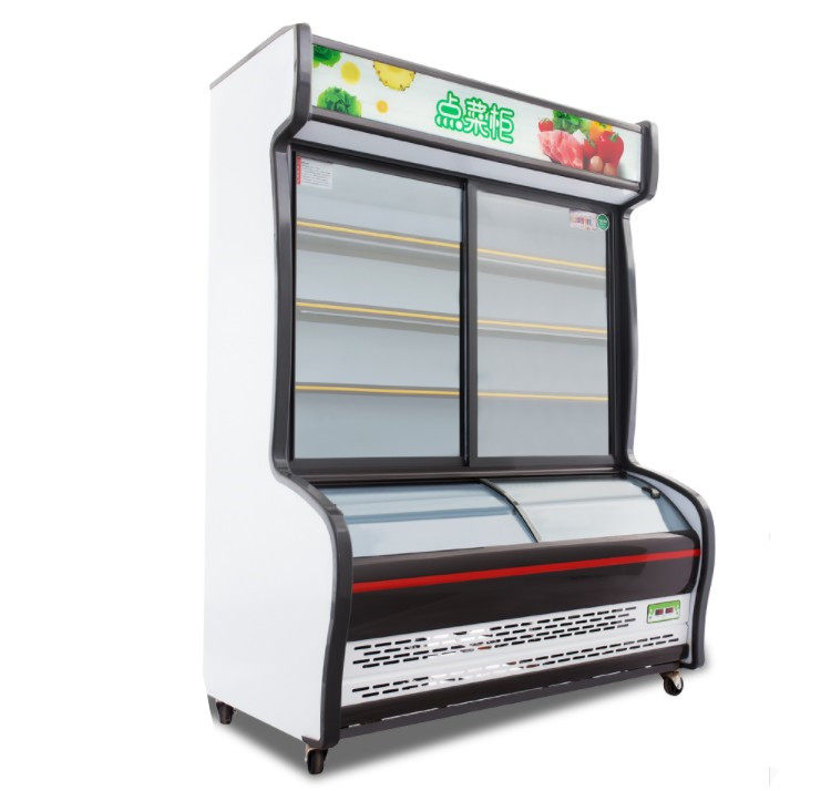 兴南达克斯铜管麻辣烫展示柜饭店点菜蔬菜冷藏冷冻展示柜