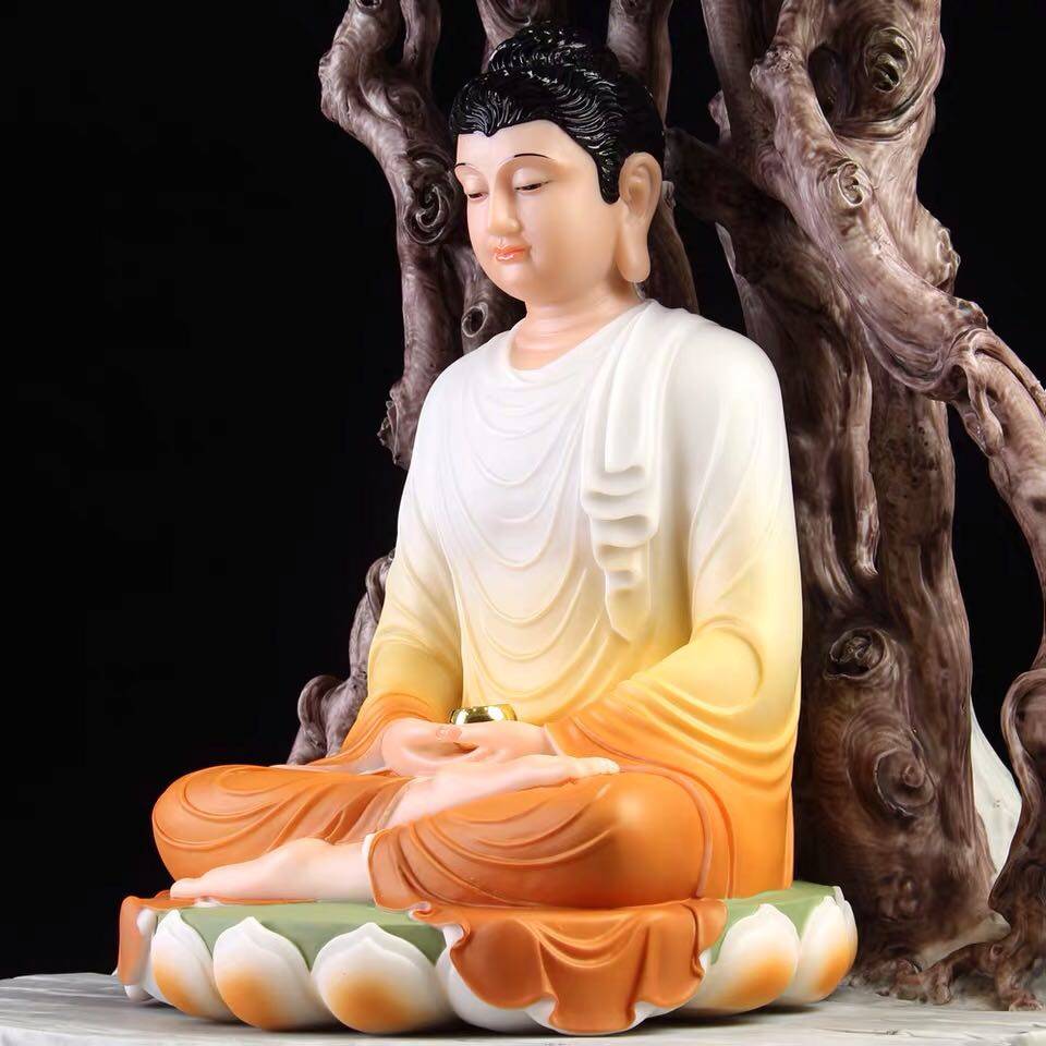 汉白玉菩提菩提树树下释迦牟尼佛像成道如来如来佛佛祖人造大理石