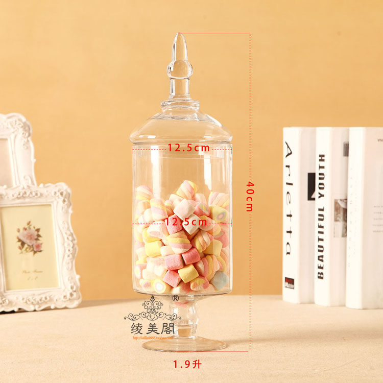 包邮5折欧式透明玻璃樽罐子玻璃糖果罐玻璃罐婚庆糖果瓶玻