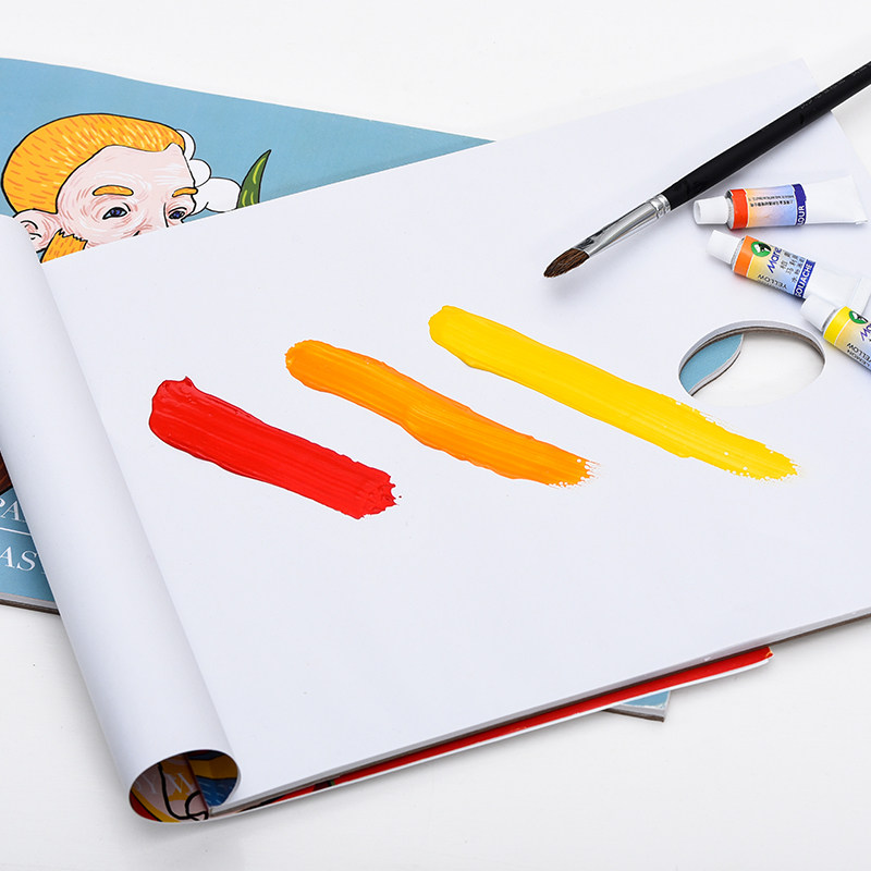 雪山牌 一次性调色纸大本免洗型美术生调色板纸质可揭式大号调色盘