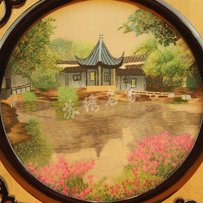 苏绣名家手工精品刺绣传统工艺家装摆件公司苏绣