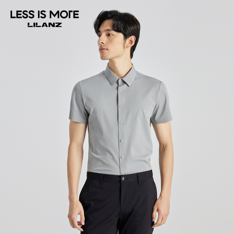 【商场同款】利郎夏季新款衬衫男士短袖修身商务正装衬衣Q2XXC903