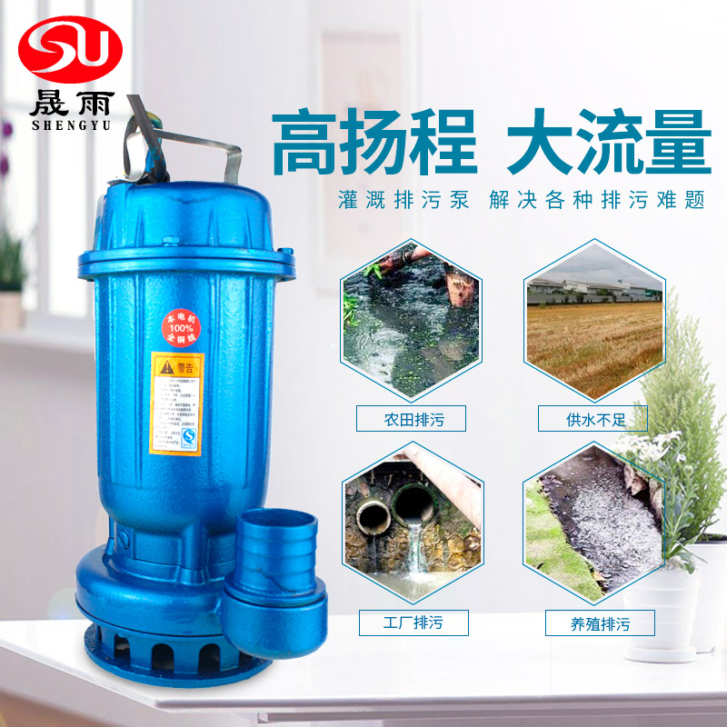 潜水泵220v水泵家用抽水小型抽水泵污水泵灌溉抽粪泥浆清水泵水泵