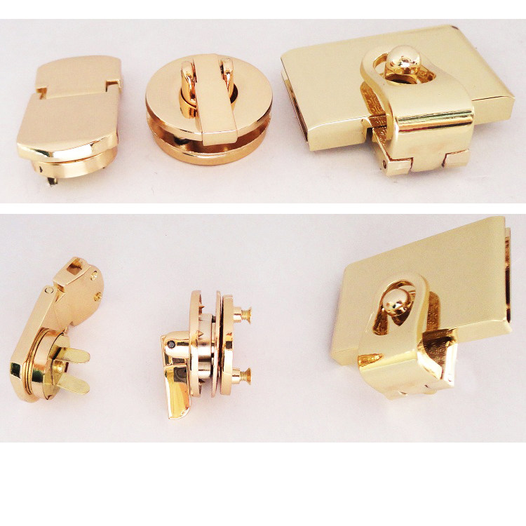 锁扣包锁扣转动女包真皮翻盖活页扣子卡扣金属拎环