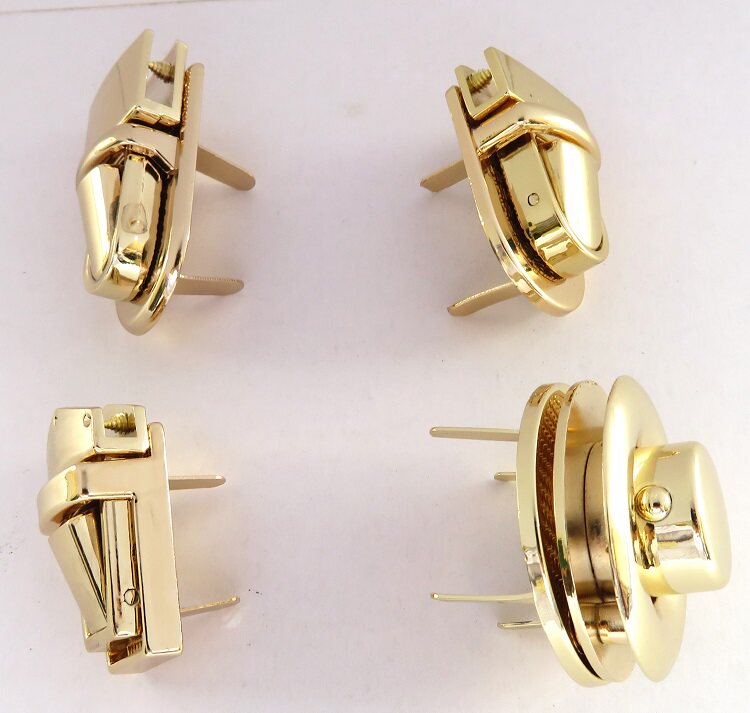 插锁包邮包包盖头圆形按锁弹簧扣子扣