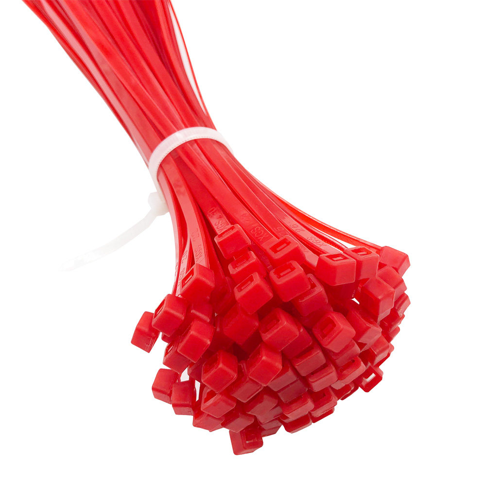 红色尼龙扎带塑料绑线大号小号绑带婚庆捆绑束线带