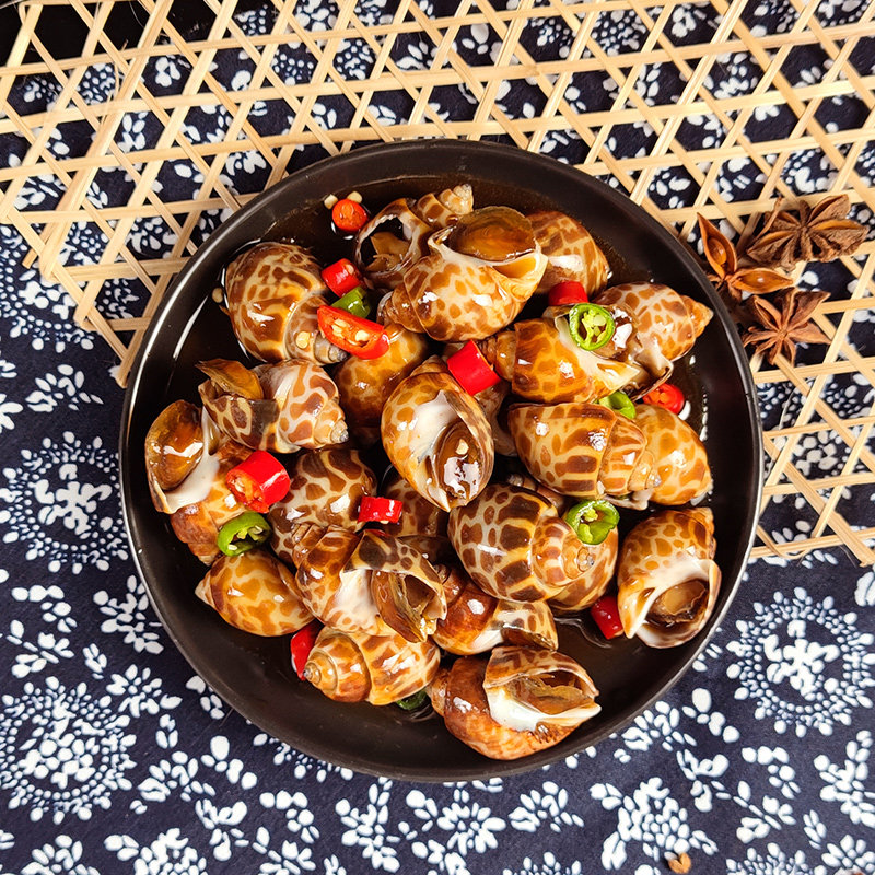 麻辣香螺500g即食香辣小海鲜花螺鲍海螺熟食贝类制品