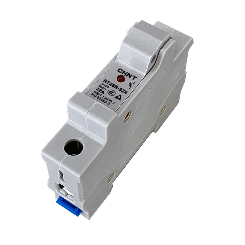正泰保险丝熔断器底座rt28n-32x1prt18-32x带灯500v32a低压熔断器