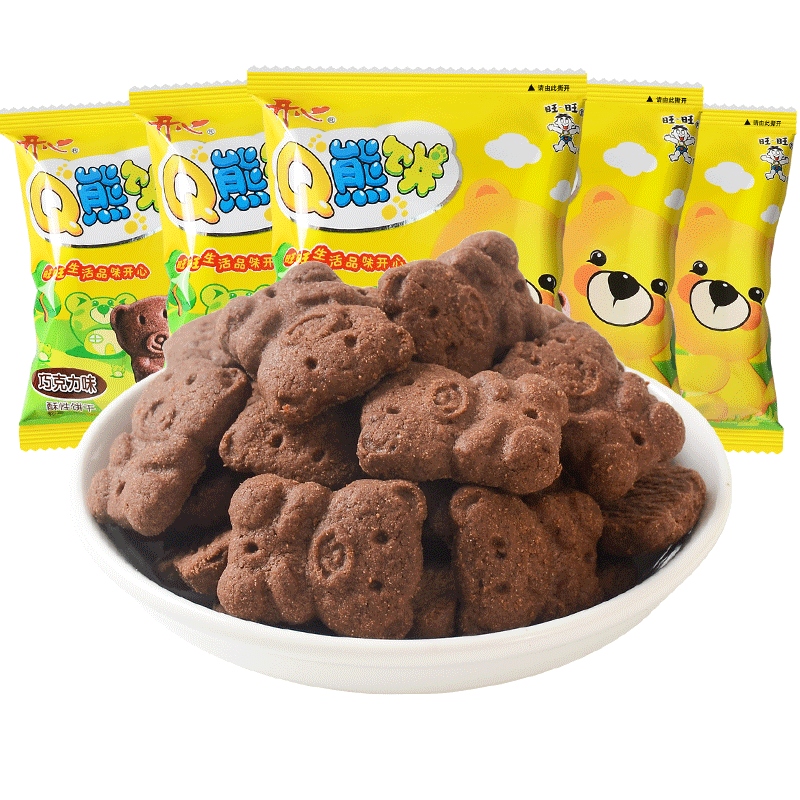 饼干旺旺500g散称风情雪饼仙贝甜甜圈米果蛋卷夹心饼干