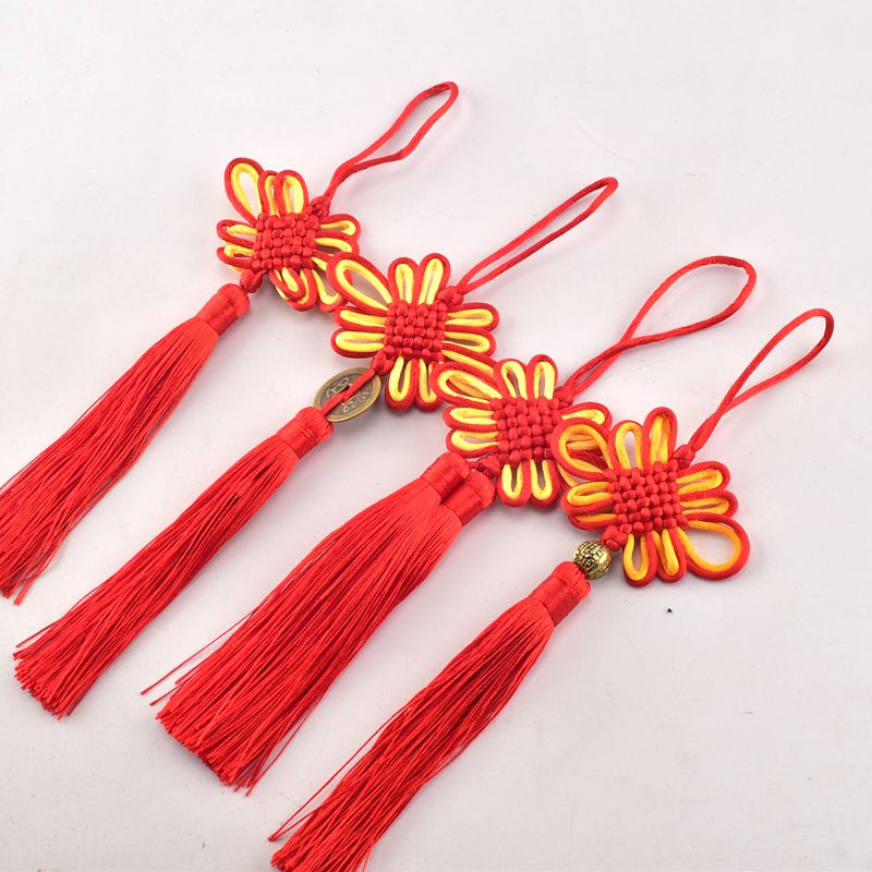 挂件喜庆红色中国结牛年新年装小礼品特色手工中国结