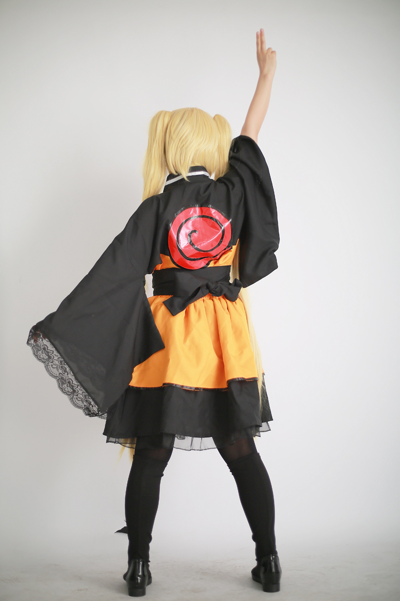 火影忍者疾风风传漩涡鸣人和风洛丽塔动漫cosplay女装cosplay女装