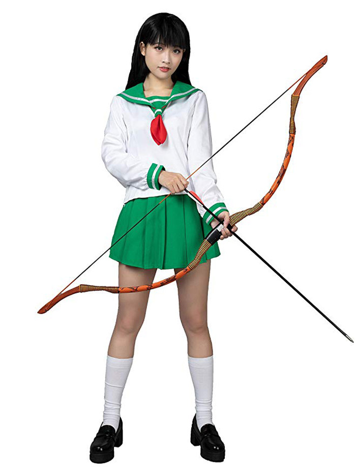 犬夜叉日暮戈薇水手校服动漫cosplay女装现货假发cosplay女装