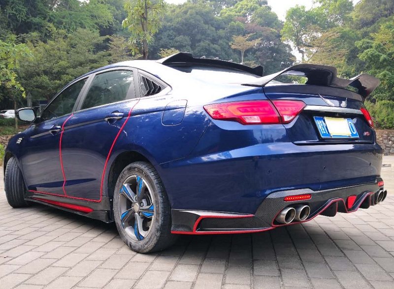 适用20182019吉利帝豪gl改装大小包围前唇唇包角汽车包围