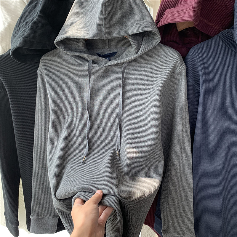 日单代工出！自带休闲运动风！前短后长卫衣男连帽2020秋休闲外套