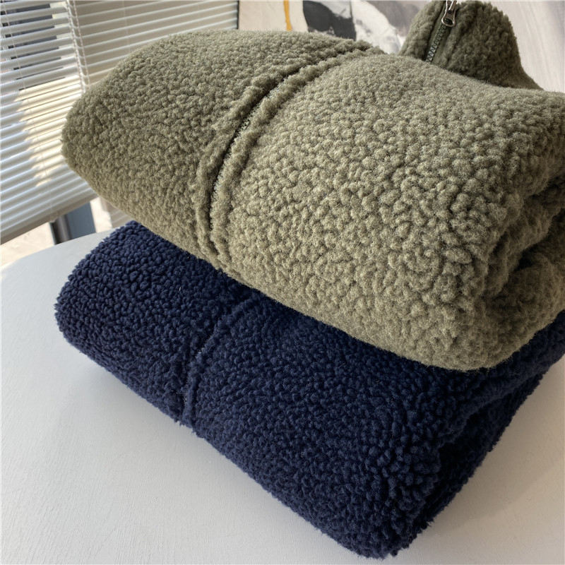 暖！暖！上手即暖！羊羔绒+炒细摇粒绒！秋冬立领百搭拉链卫衣男