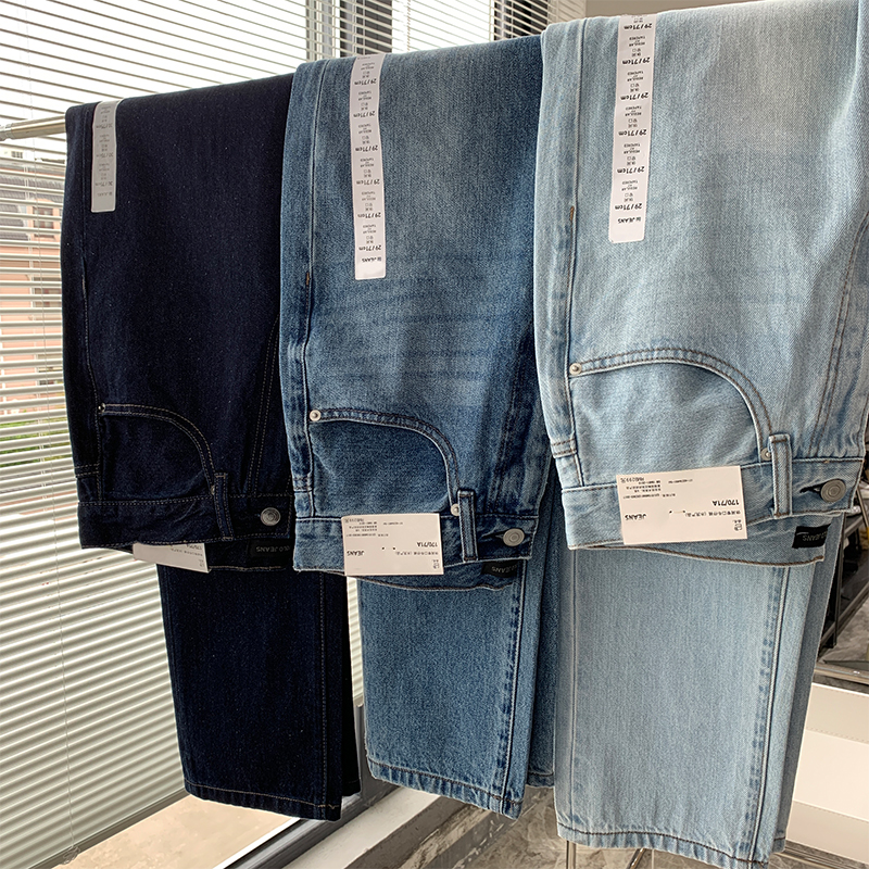 线下299！ODM公司出品！帅炸 休闲窄口版型！水洗3色柔软牛仔裤男