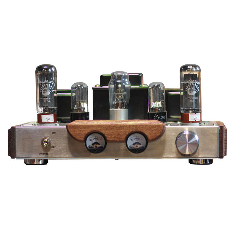 老陈胆机 el34 纯手工搭棚甲类电子管功放hifi发烧书架音箱音响