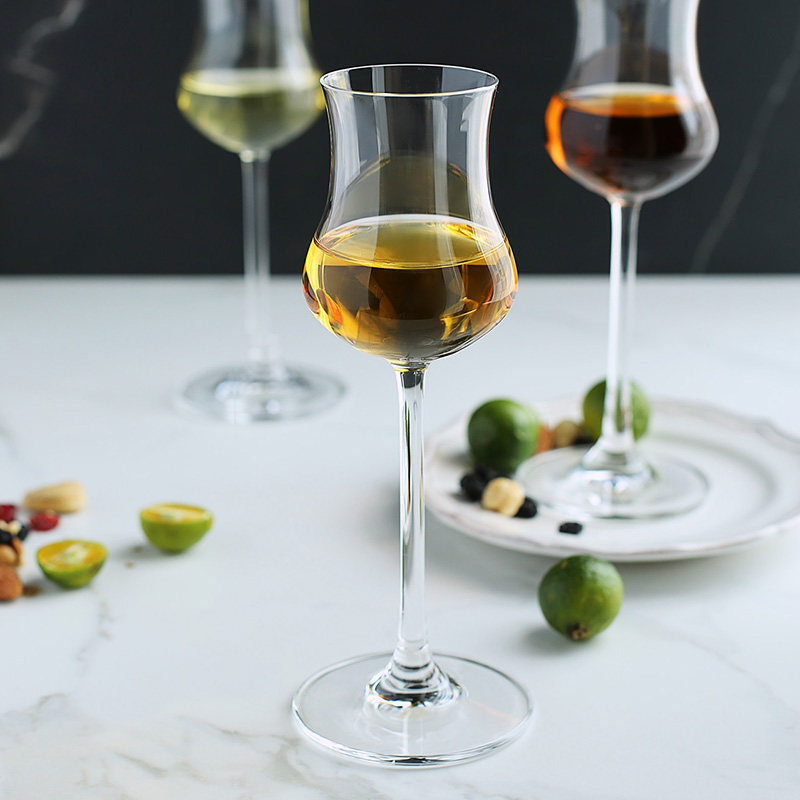 nude进口水晶玻璃红酒杯家用高脚杯 小号香槟杯欧式甜酒杯