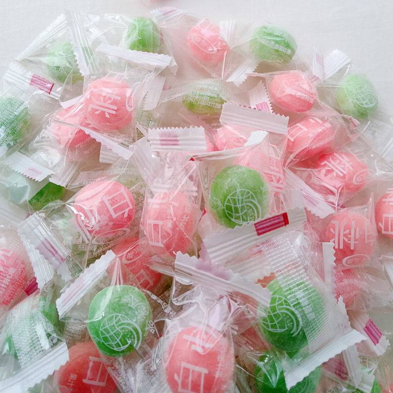 网红日式果汁夹心糖水果硬糖样式糖果女生生日糖果