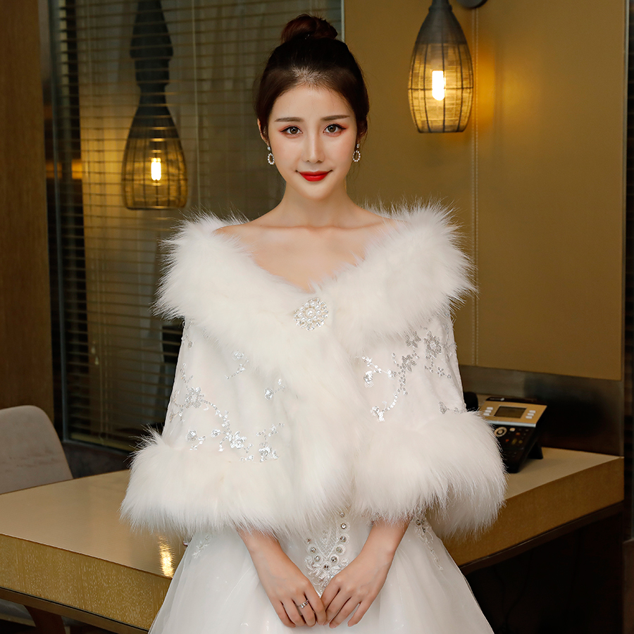 礼服披肩宴会时尚姐妹服伴娘团旗袍外搭年轻款配晚礼服的小披肩