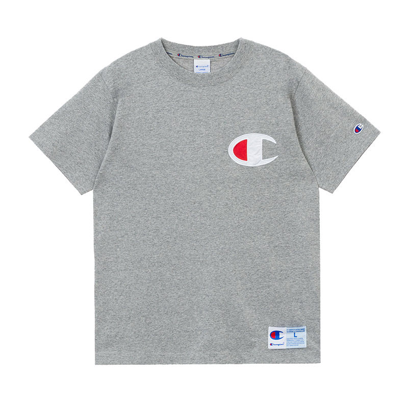 champion冠军男装2020新款春短袖t恤大c logo夏季休闲圆领t恤男潮