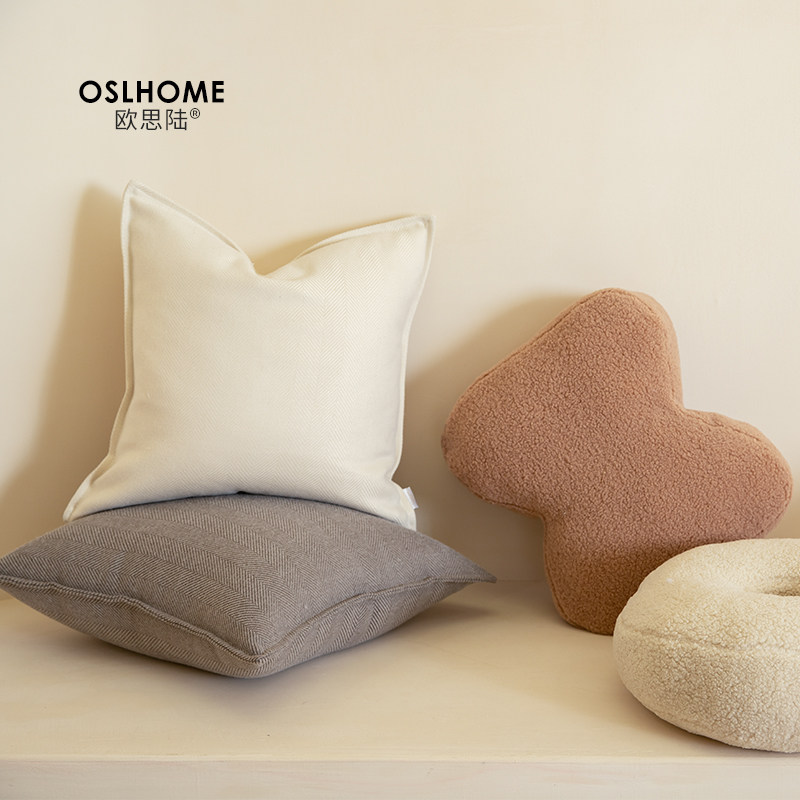 2021新款北欧床上抱枕轻奢异形样板房床头靠垫靠垫