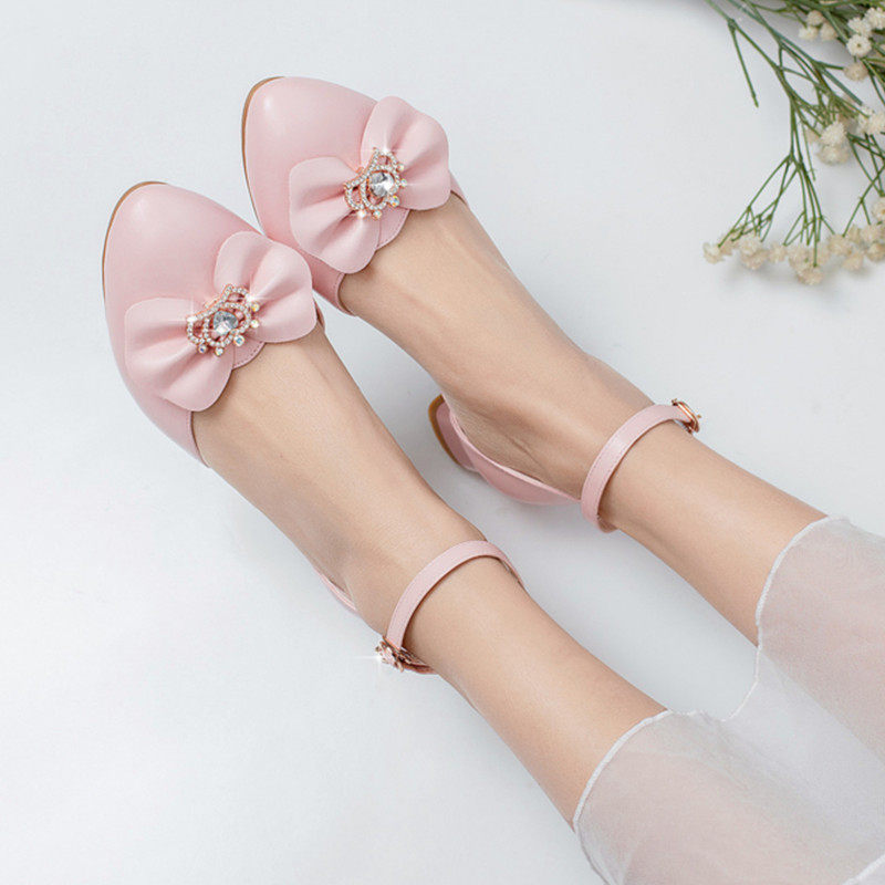 女童包头凉鞋2021夏季新款儿童高跟公主小女孩凉鞋