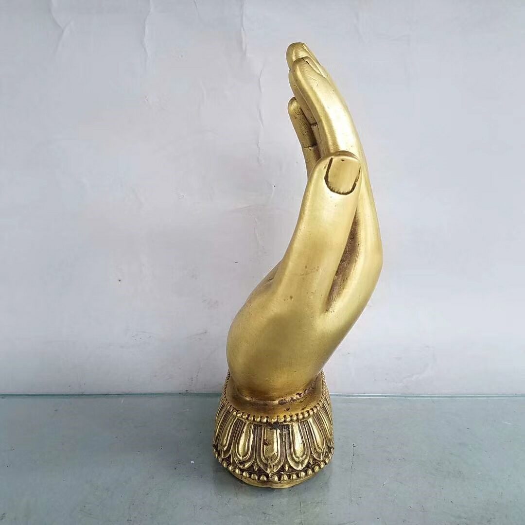 佛手纯铜五指山如来神掌观音只手遮天镇风水摆件摆件