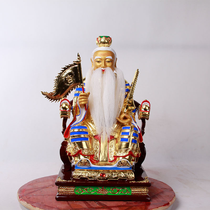 开光香樟木雕姜太公神像寺庙居家招财木雕