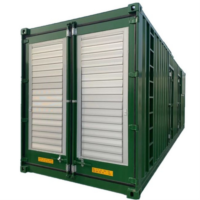 百叶窗机房电动防雨铝合金集装箱通风消声防沙密封室内新风系统