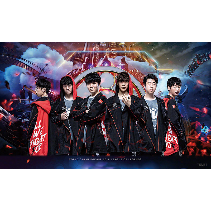 lpl战队ig冠军海报rng英雄联盟lol壁纸faker自粘edg卧室宿舍墙纸