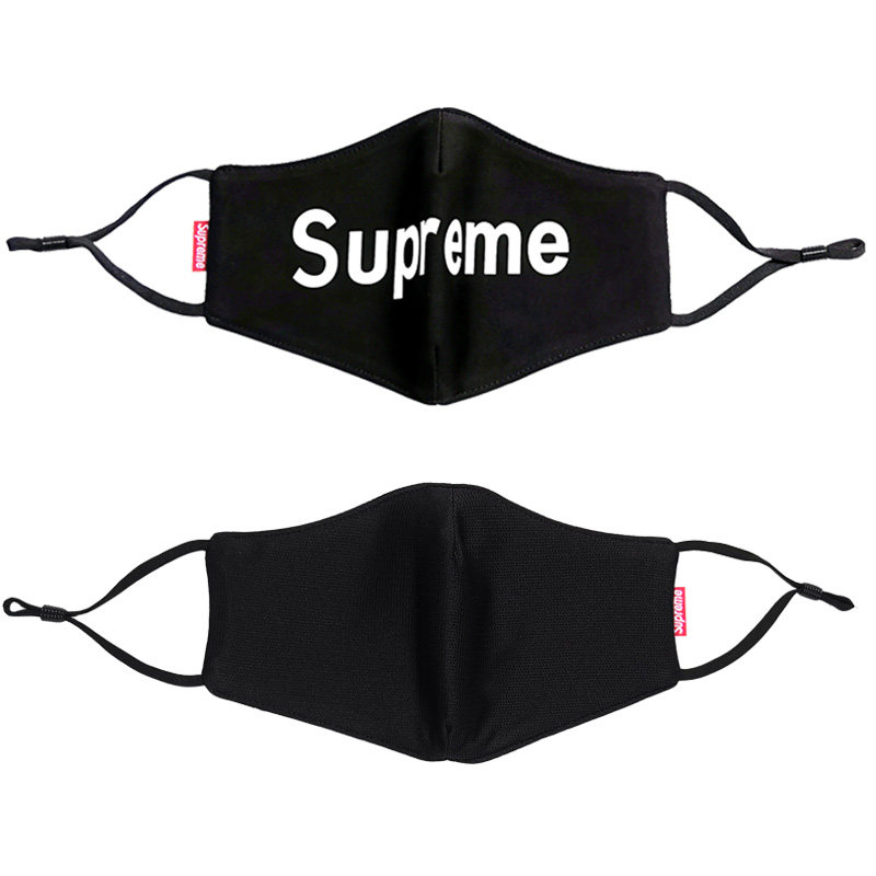 supreme口罩女男潮牌个性防尘纯棉透气口罩