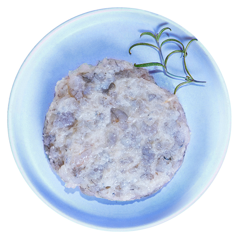 芝巢手工鲜虾饼100g10片儿童早餐半成品油炸小吃冷冻汉堡虾肉饼