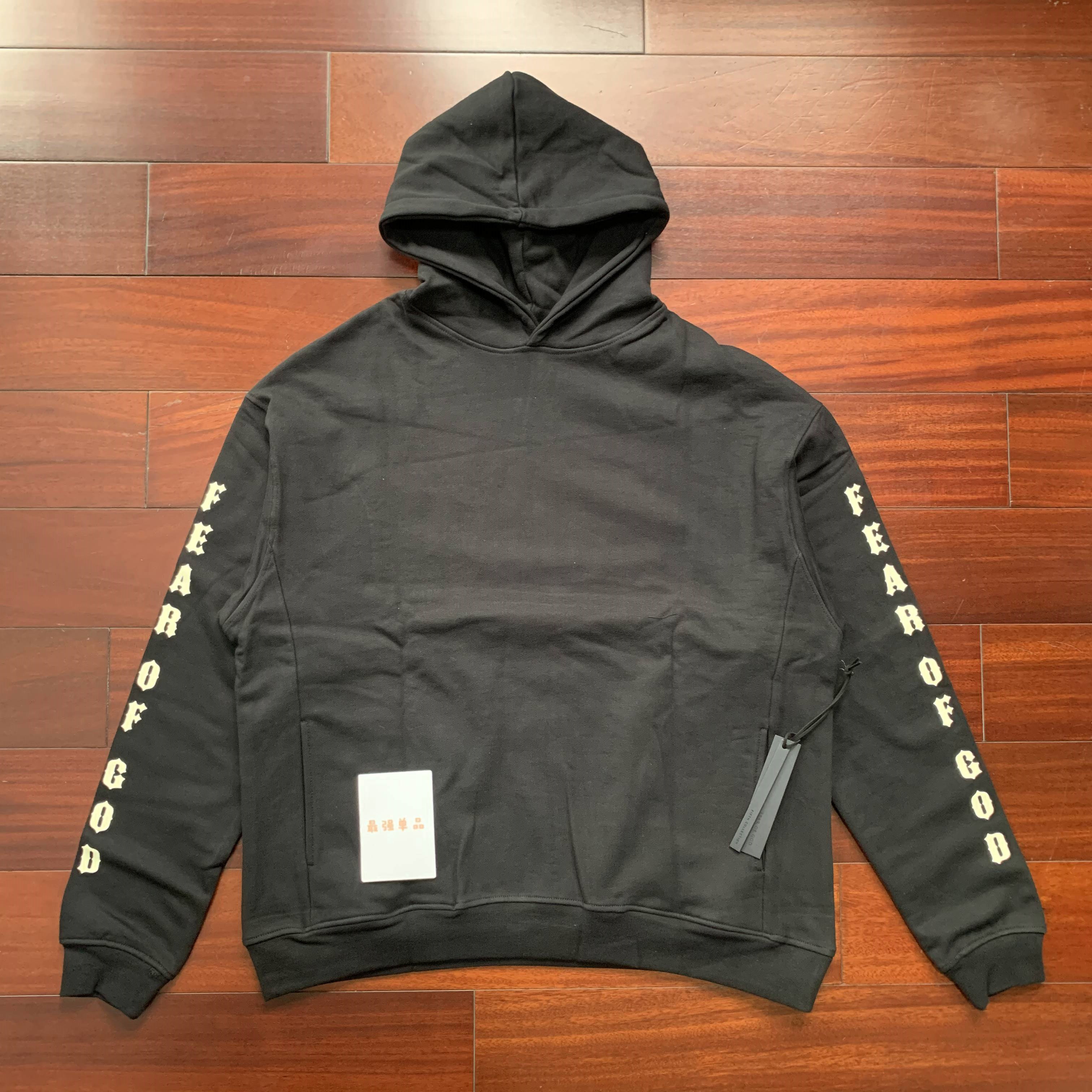 fearofgodfog主线圣诞耶稣十字架字母连帽卫衣