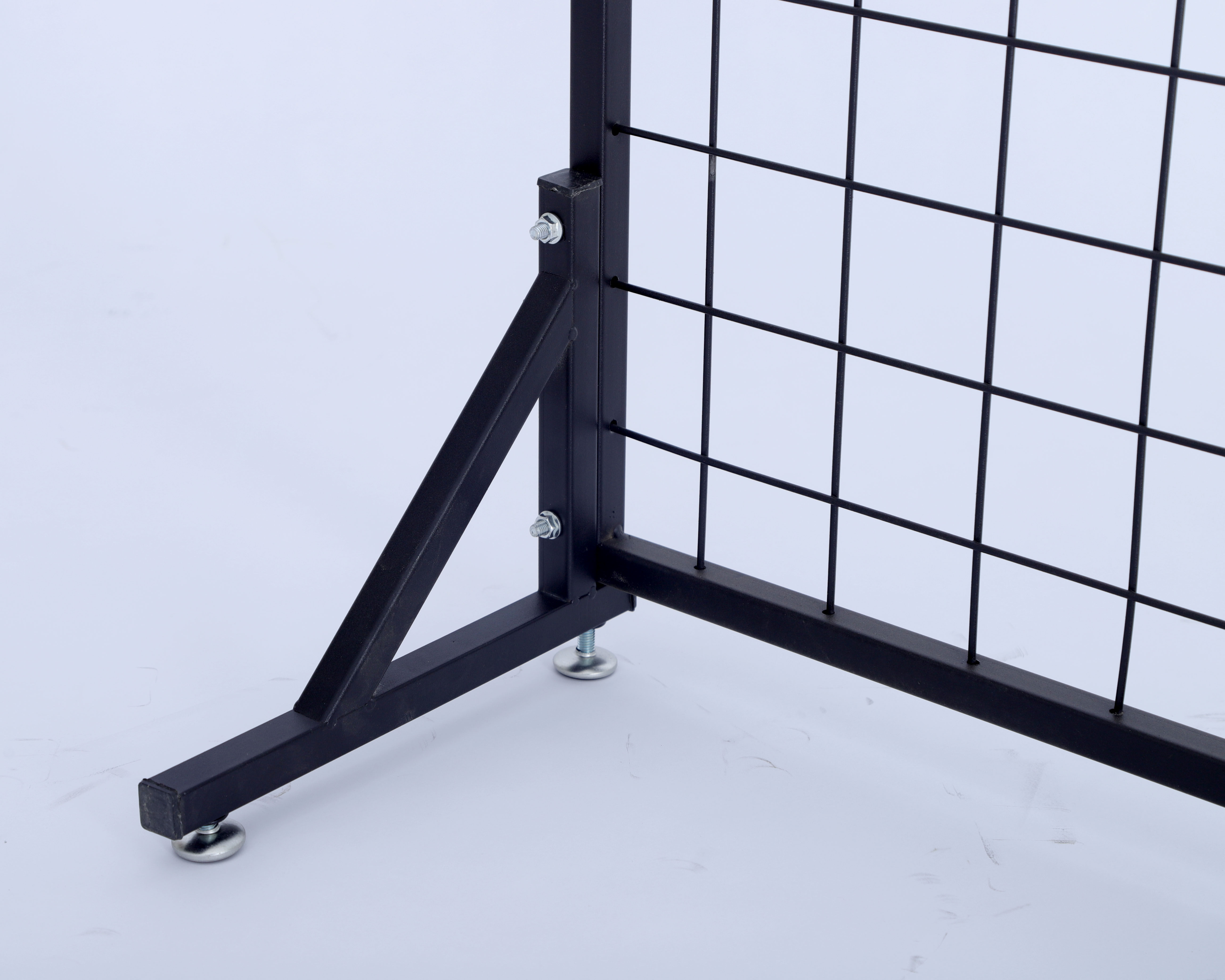 单面落地货架网格超市挂架饰品挂网作品展示袜子铁网格收纳铁艺架