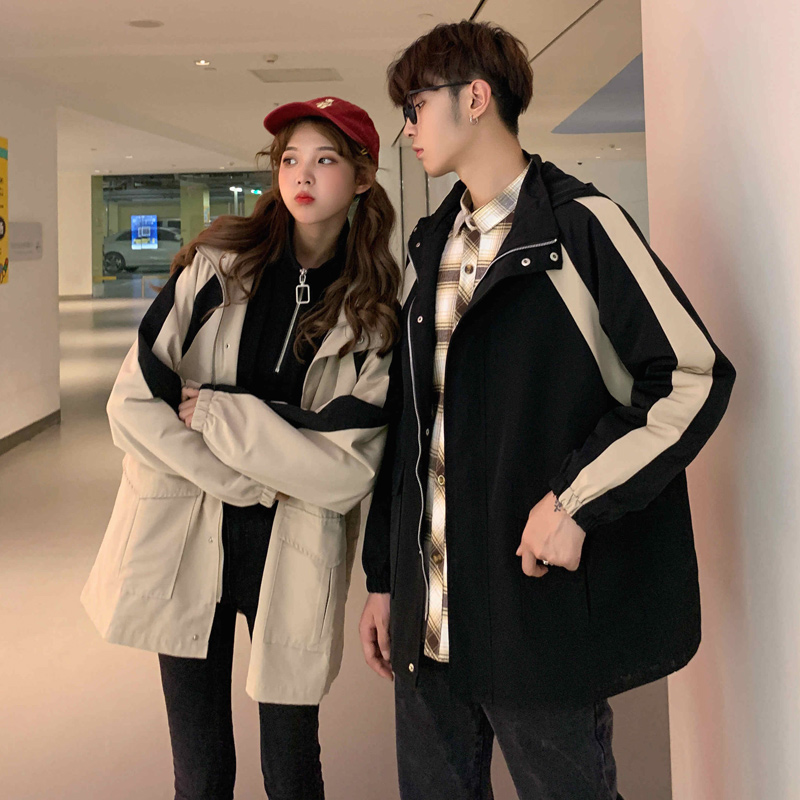 不撞衫的情侣装2022新款潮流冬季roora法式情侣外套春秋款衣服男