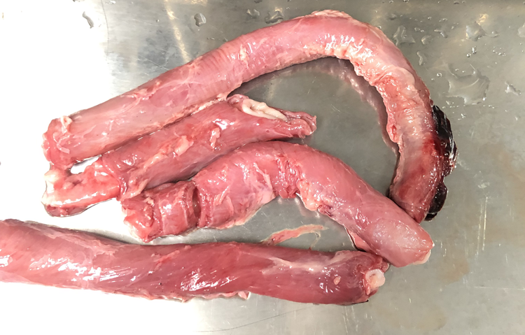 红肠猪食杀猪人家食管鲜红2斤包邮生猪道管生猪肉