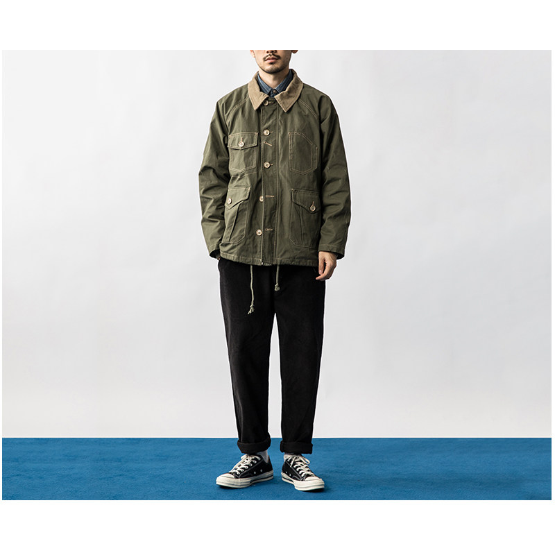 navycraft美式三口口袋缉明线装装饰工装猎户夹克