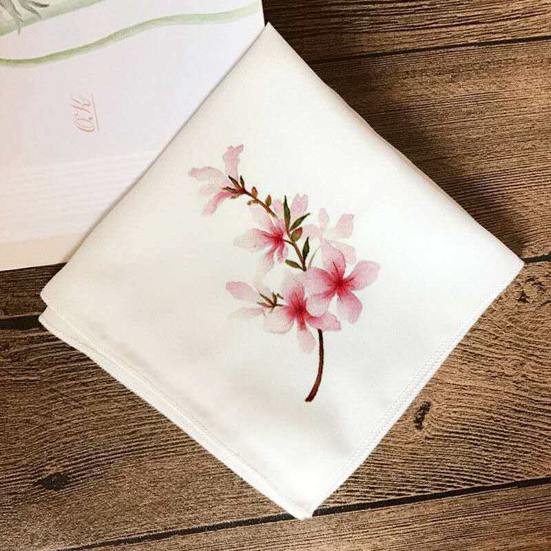 苏绣绣送自己茉莉花教程新手手工包新手材料手绢刺绣