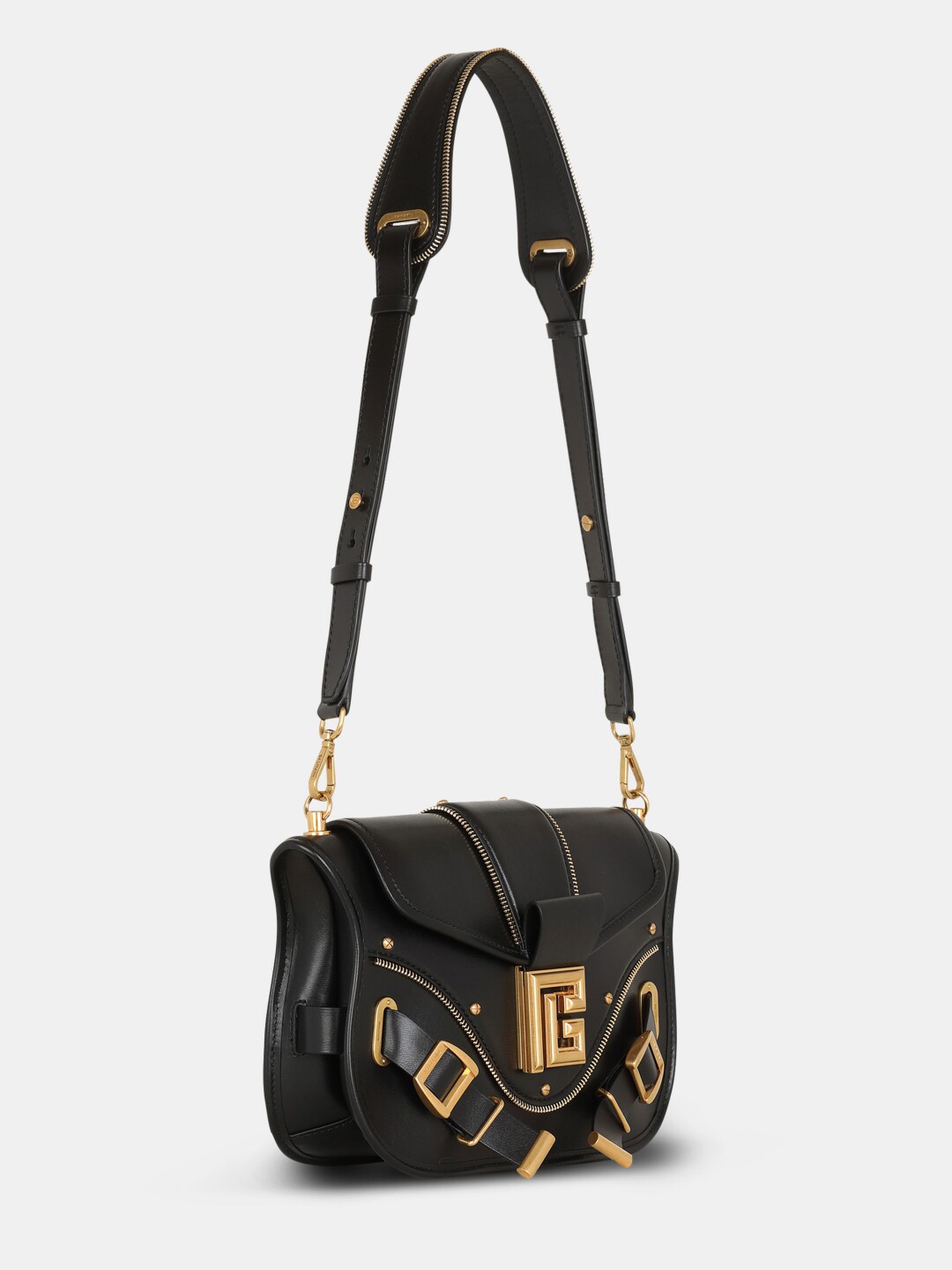 balmain女士黑色小牛牛皮blaze单肩正品代购yn0bk794lslx通用款女包