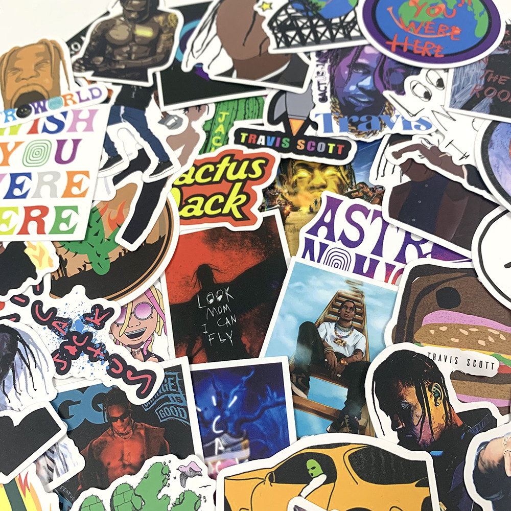 ruleetravisscott欧美hiphop说唱cactusjack嘻哈贴纸手机贴纸