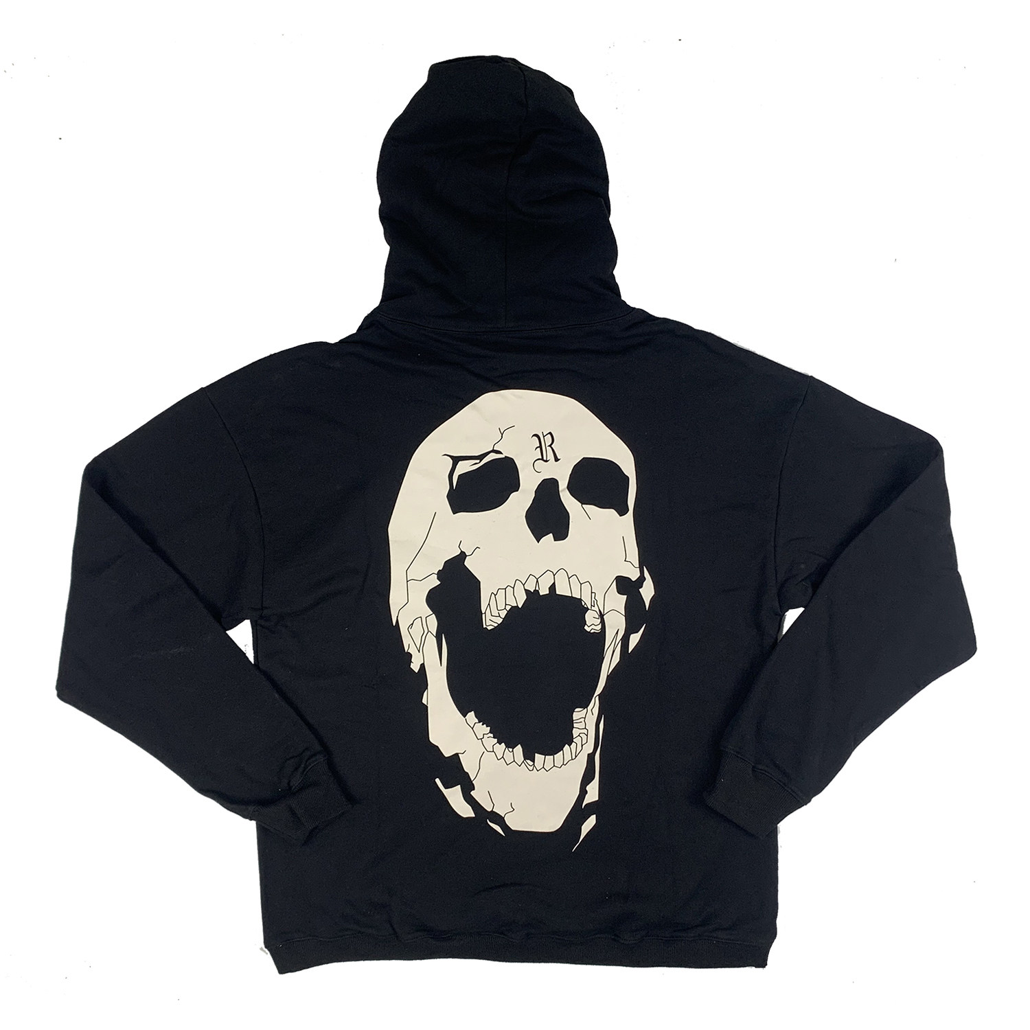 revengebonesblack龙骨反光骷髅连帽卫衣嘻哈长袖卫衣