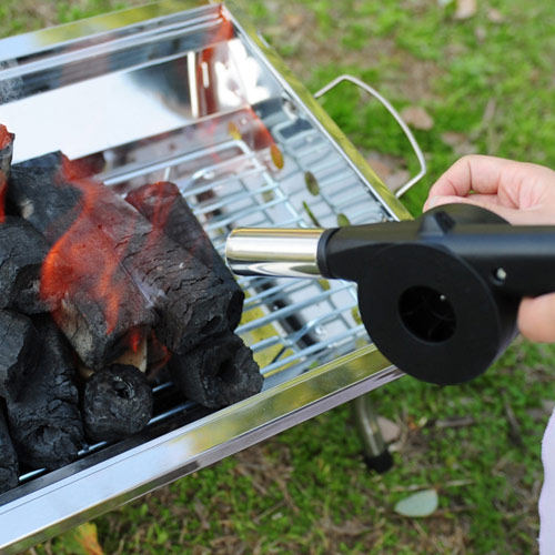 助燃手摇鼓风机户外烧烤引碳吹风机手持小型点碳户外鼓风机
