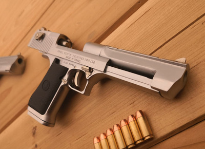 05合金帝国沙漠之鹰旋转抛壳枪模型全金属仿真拆卸不可发射