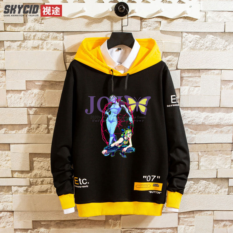 jojo奇妙冒险联名衣服石之海空条徐男女情侣卫衣