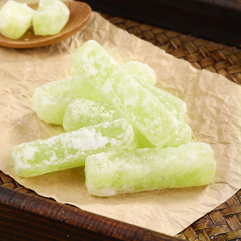 驰百味旗舰店正宗老式冬瓜糖条干丁片碎0脂肪砖红绿丝无糖精500g
